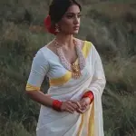  REAL HAND WOOVEN KERALA KASAVUE SAREE