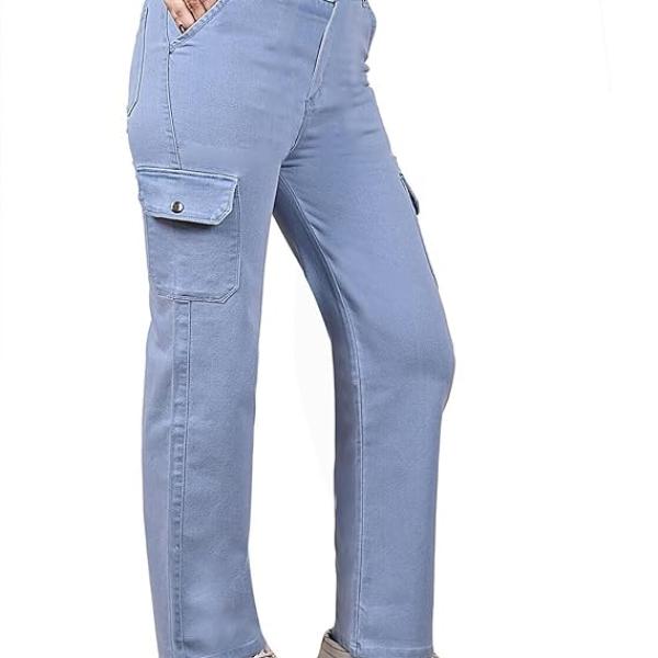 WOMENS SOLID STYLISH CARGO BELL BOUTAM