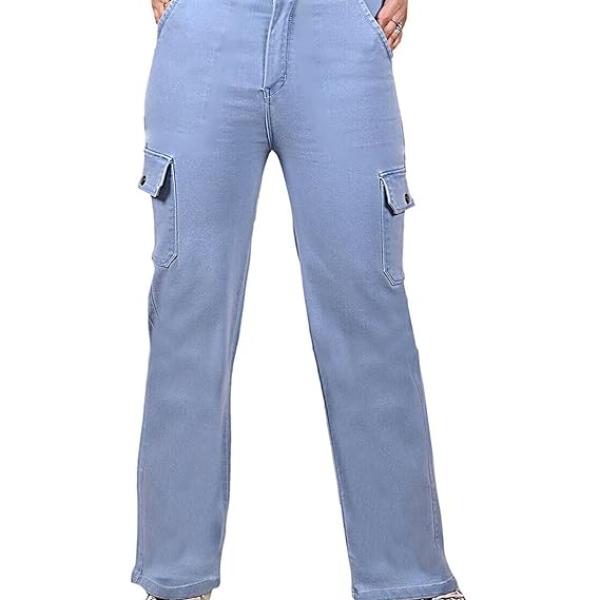 WOMENS SOLID STYLISH CARGO BELL BOUTAM