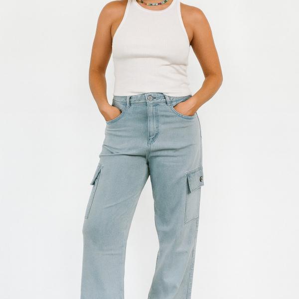 WOMEN CARGO JEANS