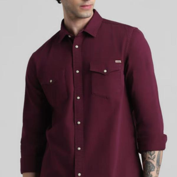 Men's Stylish Solid All Day Fresh Buttondown Casual Shirt - Regular Fit