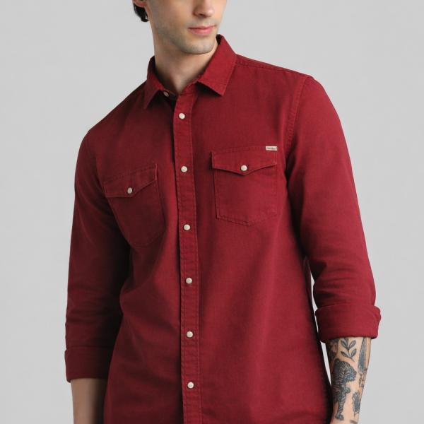 Men's Stylish Solid All Day Fresh Buttondown Casual Shirt - Regular Fit