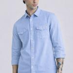 Casual Shirts for Men with Spread Collar, Full Sleeves