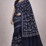 Women's Cotton Saree With Unstitched Blouse Piece