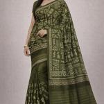 Women's Cotton Saree With Unstitched Blouse Piece
