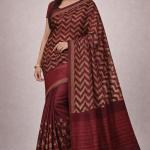 Women's Cotton Saree With Unstitched Blouse Piece