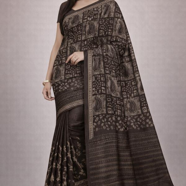 Women's Cotton Saree With Unstitched Blouse Piece