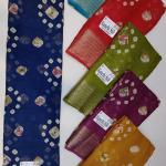 Women's Self Design Bandhani Cotton Blend Saree