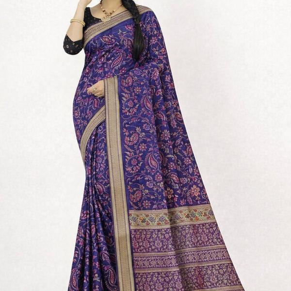 Georgette Printed Sarees for Women with Blouse Piece