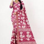 Georgette Printed Sarees for Women with Blouse Piece