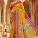 Georgette Printed Sarees for Women with Blouse Piece