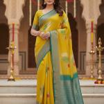 Georgette Printed Sarees for Women with Blouse Piece