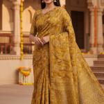 Georgette Printed Sarees for Women with Blouse Piece