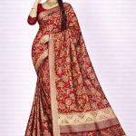 Georgette Printed Sarees for Women with Blouse Piece