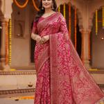 Georgette Printed Sarees for Women with Blouse Piece