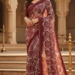 Georgette Printed Sarees for Women with Blouse Piece