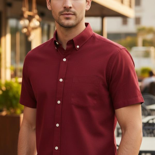 Men's Casual Washed Cotton shirt