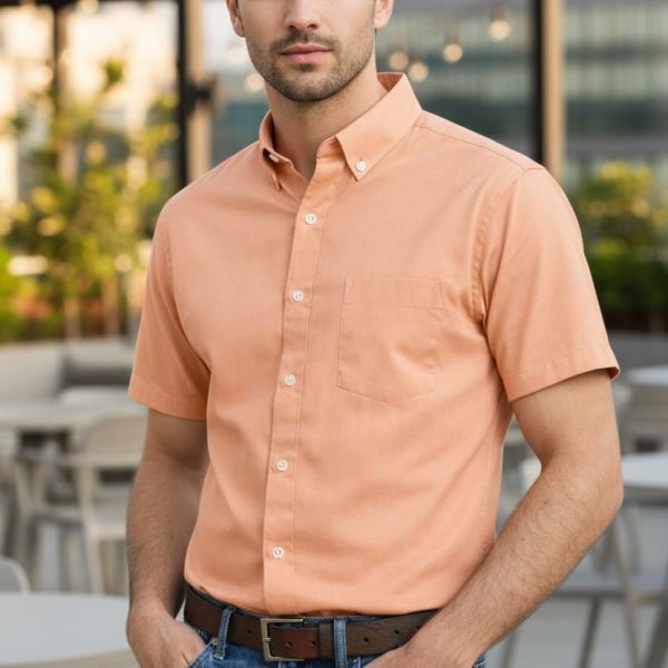 Men's Casual Washed Cotton shirt