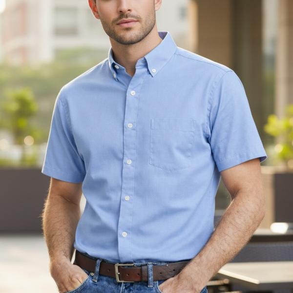 Men's Casual Washed Cotton shirt
