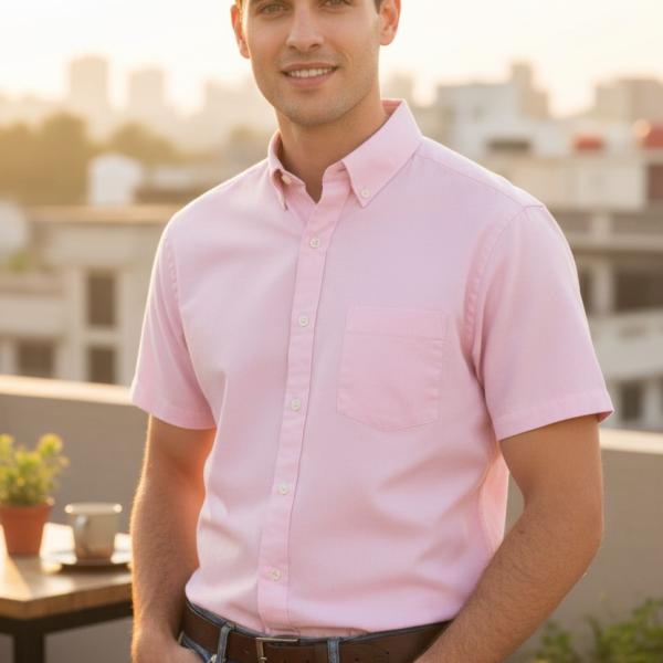 Men's Casual Washed Cotton shirt