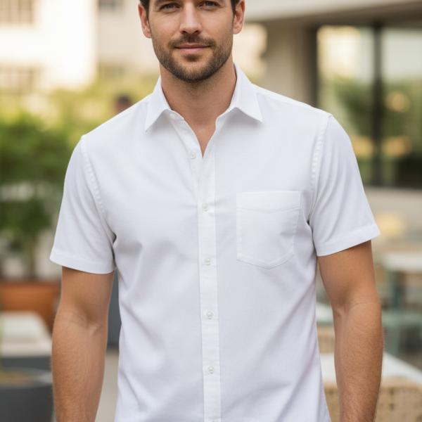 Men's Casual Washed Cotton shirt