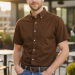 Men's Casual Washed Cotton shirt
