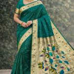 women Lotus Paithani Style Saree
