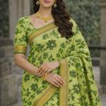 Georgette Printed Sarees for Women with Blouse Piece