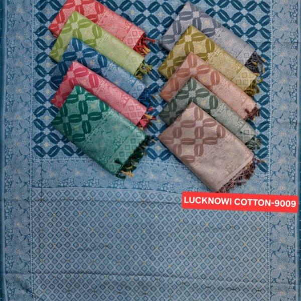 Women's Lucknowi Cotton Saree