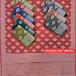 Women's Lucknowi Cotton Saree