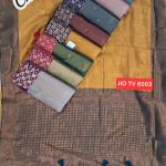 Women's Banarasi Silk Blend Zari Woven Work With Tussles Saree