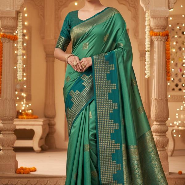 Women's Banarasi Saree Pure Kanjivaram Silk Saree Soft