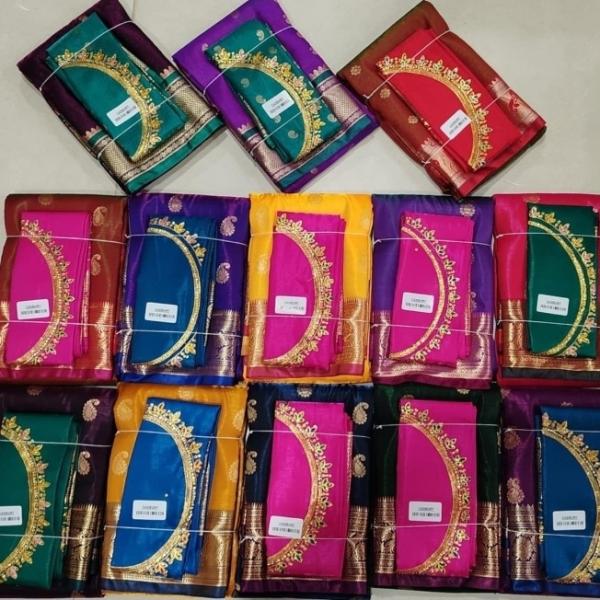 woman  Banarasi  Silk Traditional saree with desigener blouse