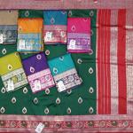 CHANDERI KUMKUM PAITHANI SILK SAREE