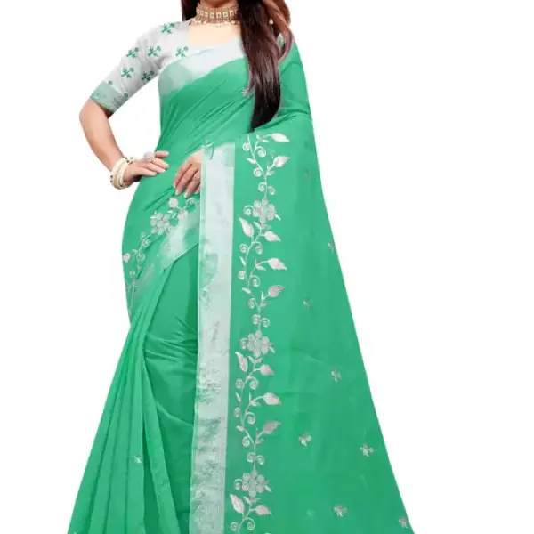  Chanderi Cotton Zari Work Saree