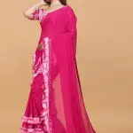 Women's ruffle saree