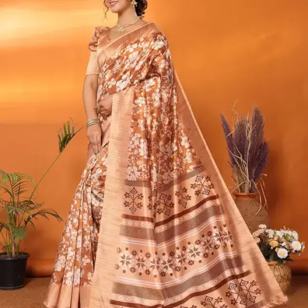 SSC Women's Art Silk Printed Saree