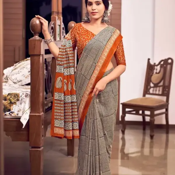 Printed Cotton Saree