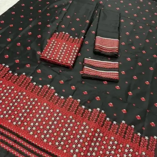  Poly Silk Mekhela Chador