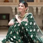  Woven BanarasiSilk Jacquard Saree