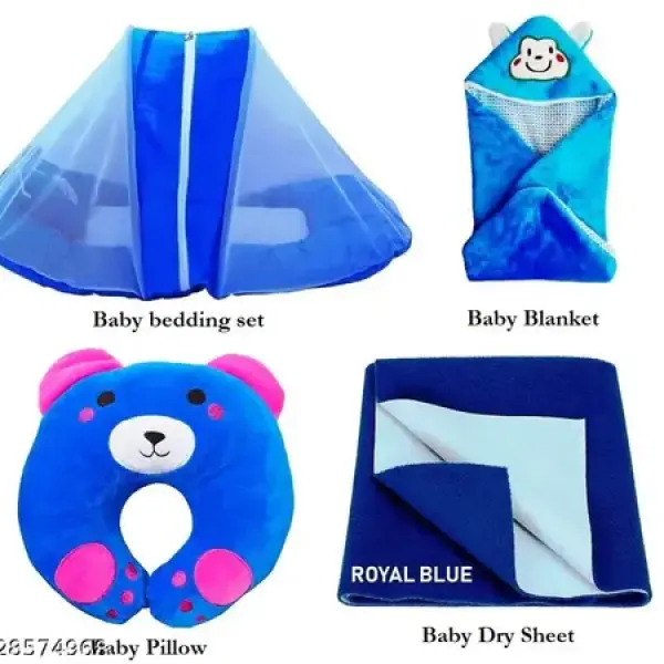 New born baby combo Baby health product baby mosqutio protection net baby urin mat bed matters protection mat baby neck pillow
