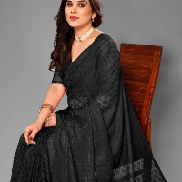  Designer Net Saree