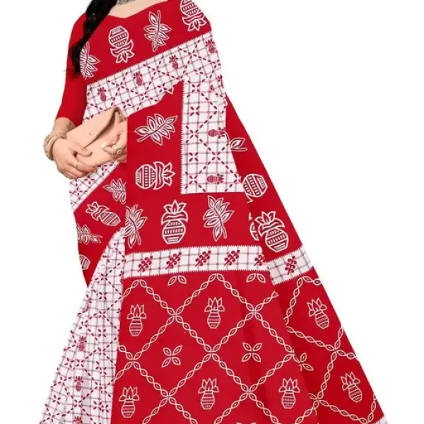  ETHNIC PURE COTTON MULMUL SAREE