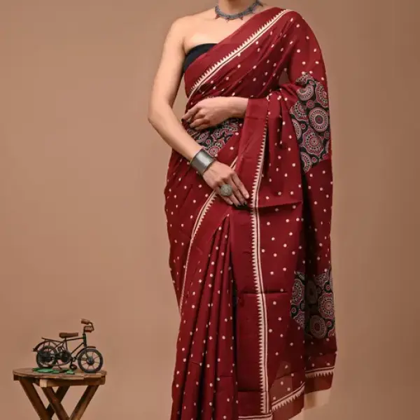  FANCY COTTON MULMUL SAREE