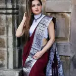  Silk sky Saree