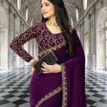 Fashion Velvet Silk Saree