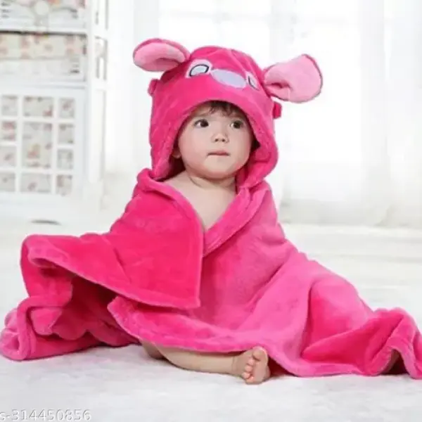 Hooded baby bath towel for the baby boy's and baby Girl's Deep Pink