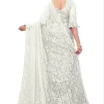 Ami White Rasal Saree