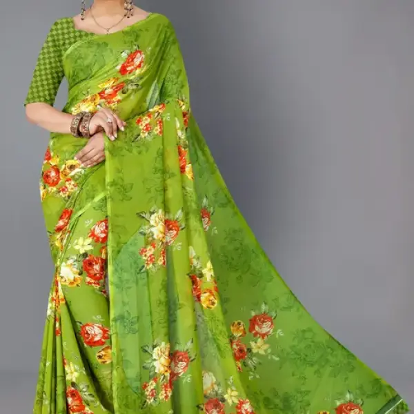 Dhyani Fashion Daily Wear georgette Saree
