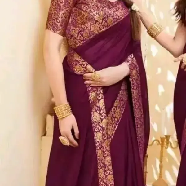  Party Wear Chiffon Saree